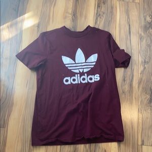 Maroon adidas shirt!